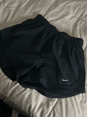 Nike Black Women's Athletic Shorts with Reflective Swoosh